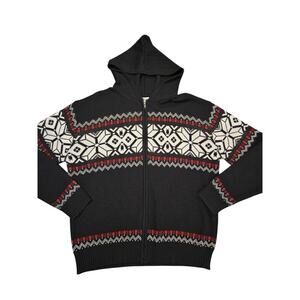 Black Smith Sweater Adult 2XL Black Hoodie Full Zip Hooded Men's NEW Excellent